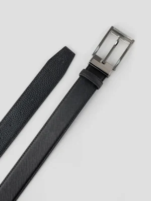 Thắt Lưng Nam Khoá Cài Kim Loại Viền Vuông