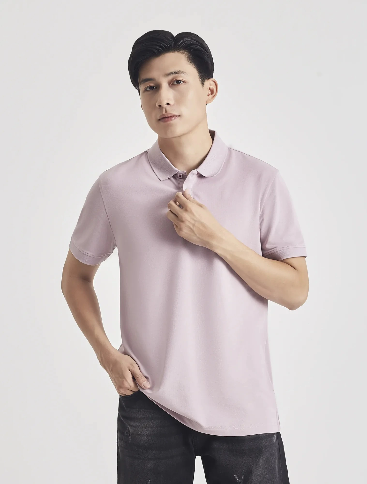 Áo polo nam basic dáng suông ND006 - Ảnh 6